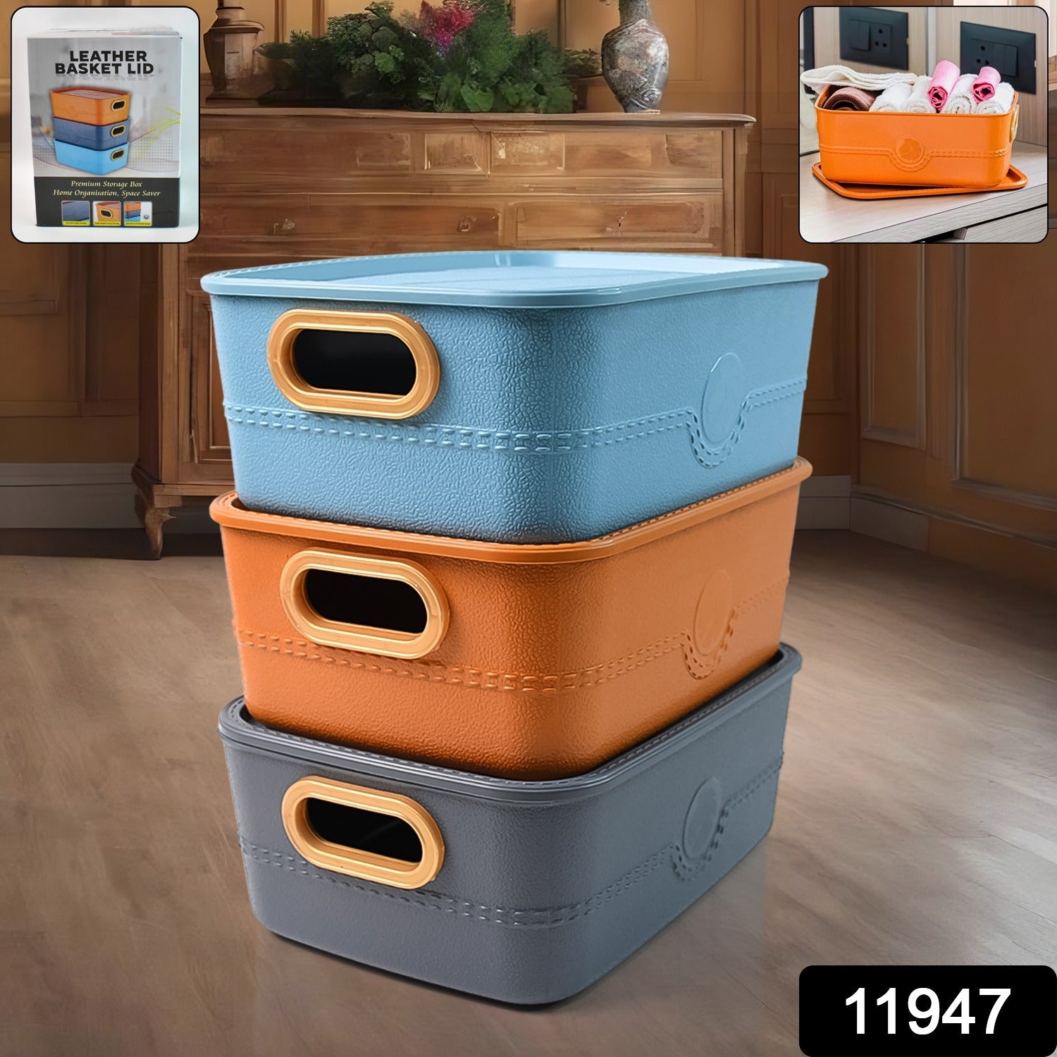 Lift Bin 3-Piece Storage Set Lift Bin 3-Piece Storage Set